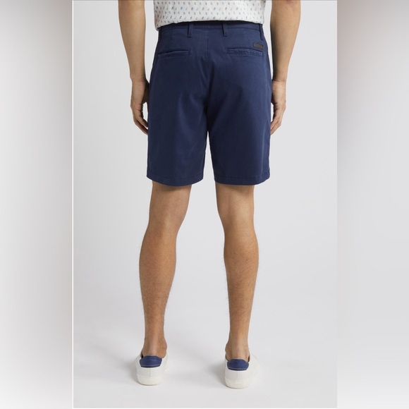 AG Wanderer 8.5-Inch Slim Stretch Cotton Chino Shorts In Navy Size 38 New - Picture 2 of 10
